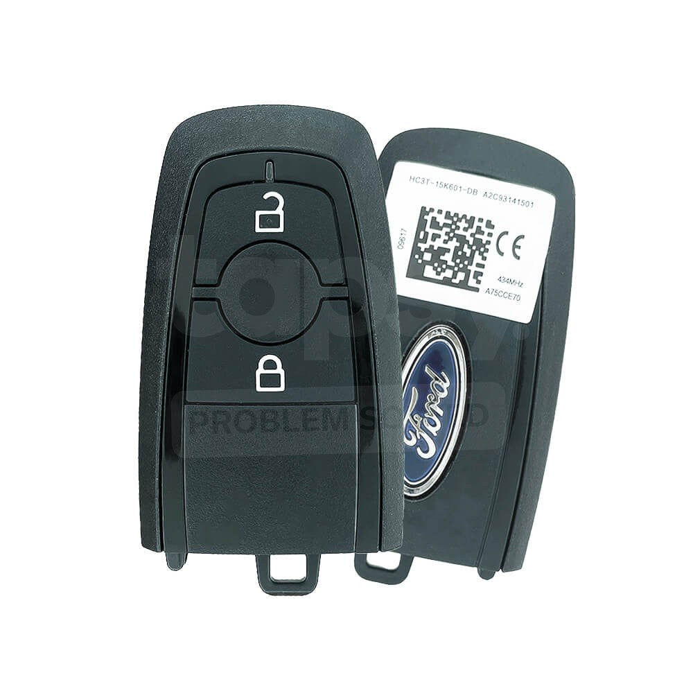 [tapsy] Ford Ranger/Ecosport 2018-2024 Genuine 2 Buttons Smart Remote Key HC3T-15K601-DB