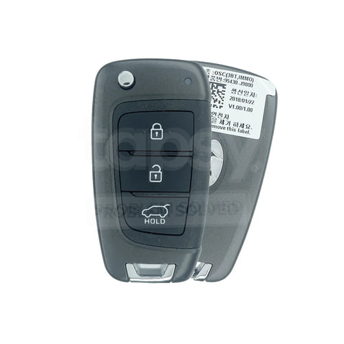 [tapsy] Hyundai Kona 2017-2023 Original 3 Buttons Flip Remote Key 433MHz 95430-J9800